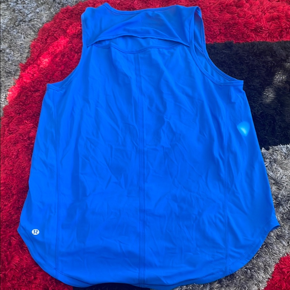 Lululemon Blue Sculpt Tank size 8